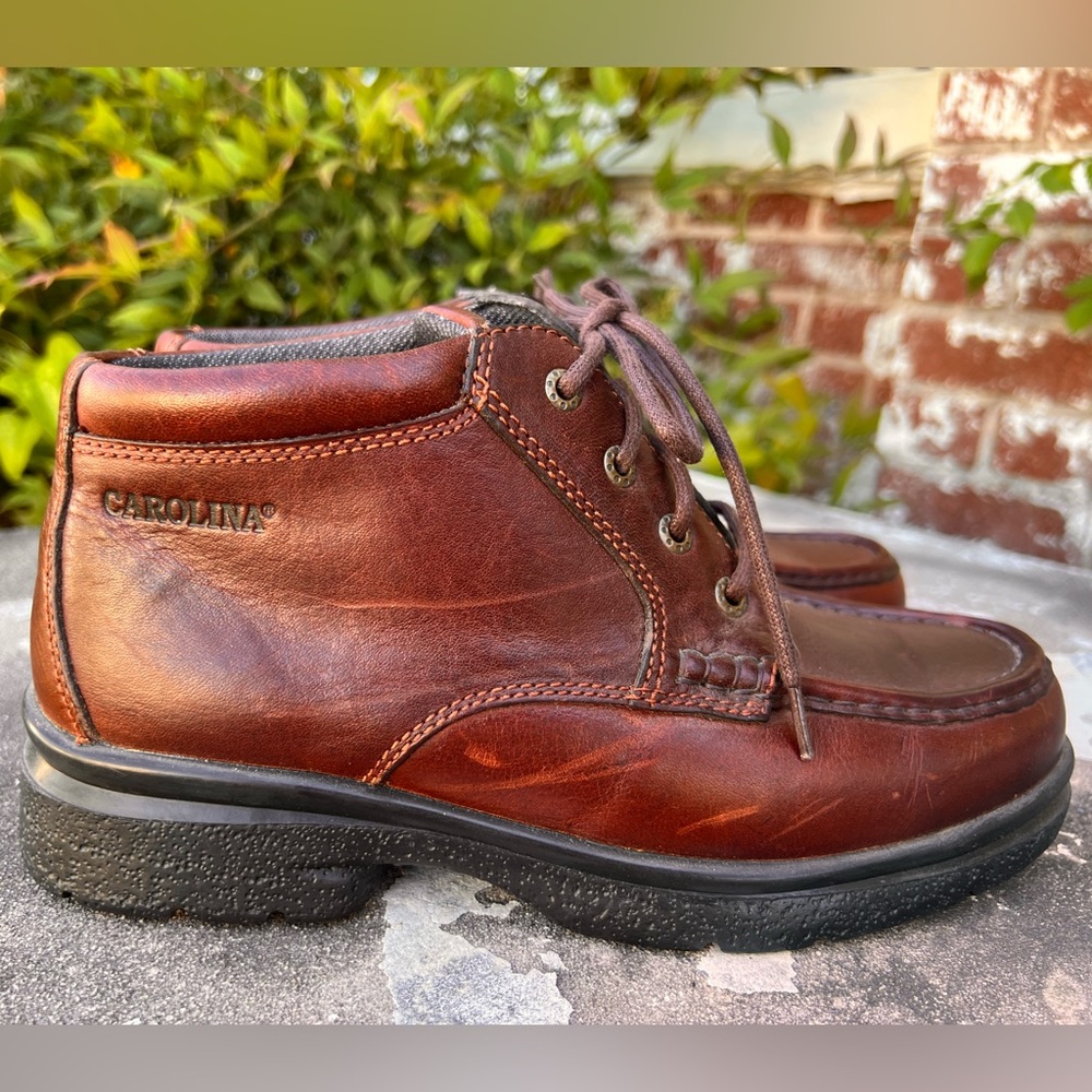 Carolina Oxford Safety Toe Shoes ESD Work Boots Brown Leather 4296 Womens 8 1/2W
